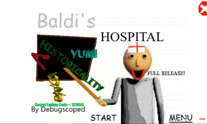 Baldi in hospital Game Cover