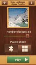 Snow Landscape Puzzle Game - Winter Jigsaw Puzzles Image