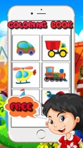 Drawing Car and Trucks Coloring Book for Kids Game Image