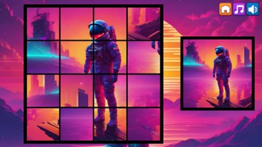 OG Puzzlers: Synthwave Astronauts Image