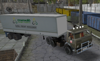 Russian Kamaz Truck Driver Image