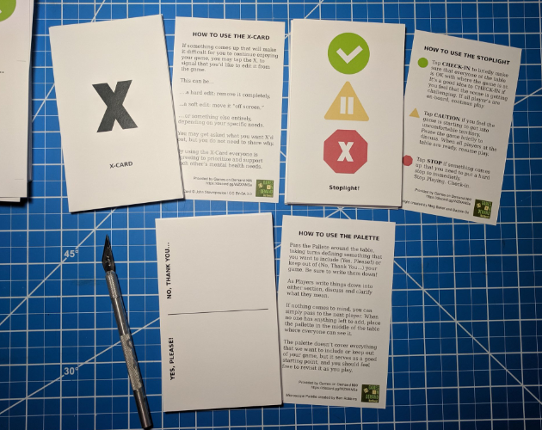 Safety Tool Cards for TTRPGs Game Cover