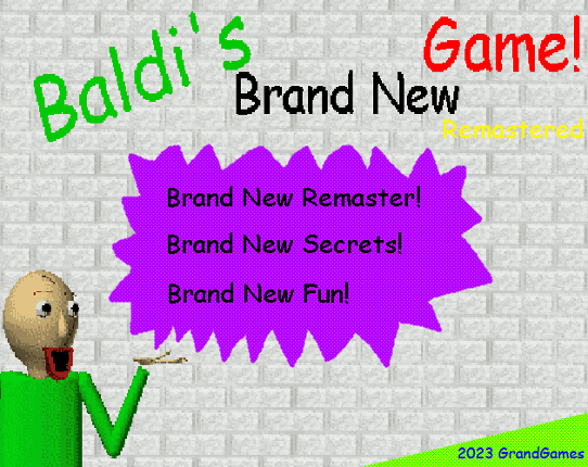 Baldi's Brand New Game Remastered Game Cover