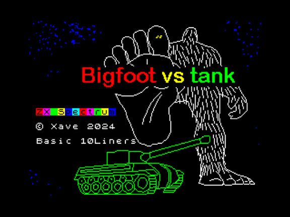 Bigfoot vs Tanque (Sinclair ZX Spectrum) by Xave Game Cover