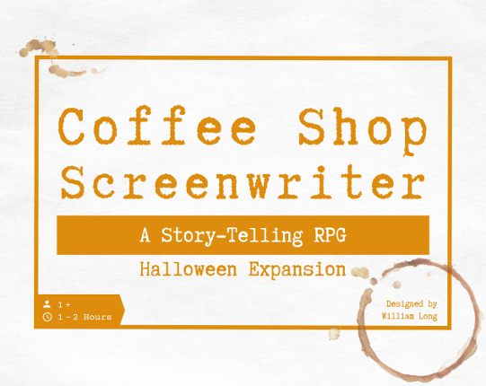 Coffee Shop Screenwriter - Halloween Expansion Game Cover