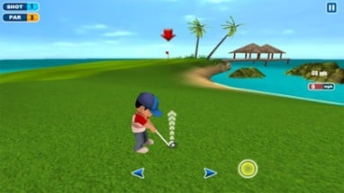 Flying Golf 3D Image