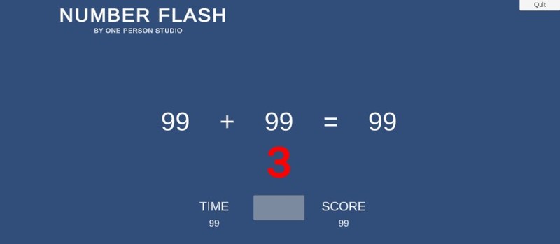 NUMBER FLASH Game Cover