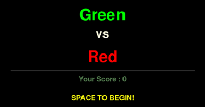 Green vs Red Image