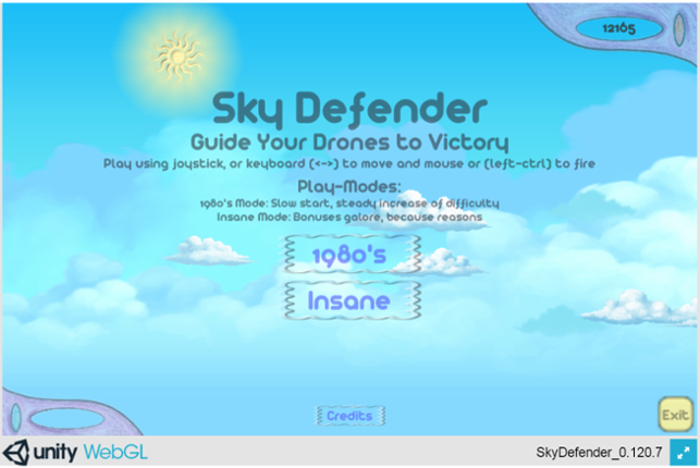 Sky Defender Game Cover