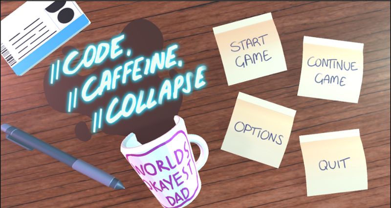 Code. Caffeine. Collapse Game Cover