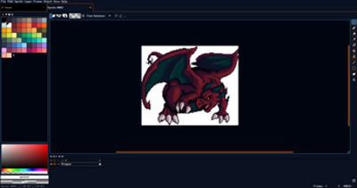 Aseprite - RetroDragon Dark Theme Image