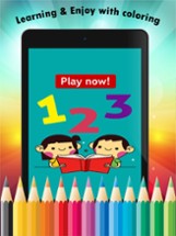 123 Coloring Book for children age 1-10: Learn to write and color numbers with each coloring pages game free Image
