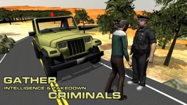 Offroad 4x4 Police Jeep – Chase &amp; arrest robbers in this cop vehicle driving game Image