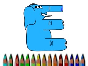 Letters Coloring Book Image