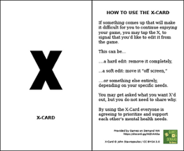 Safety Tool Cards for TTRPGs Image