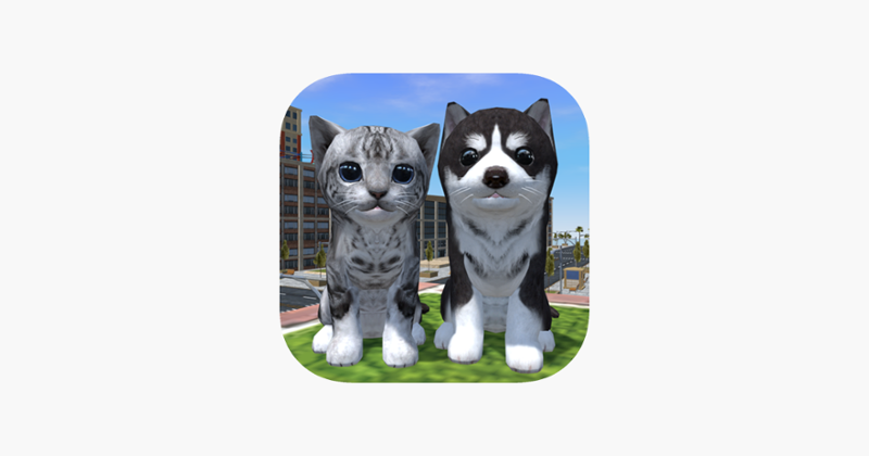 Cute Cat And Puppy World Game Cover