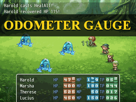 Odometer Gauge - RPG Maker MV/MZ Plugin Game Cover