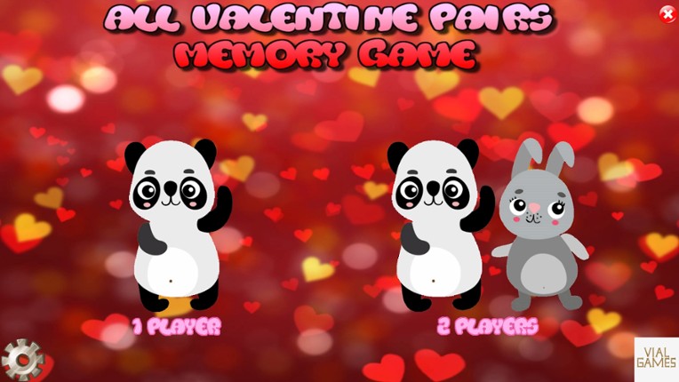 All Valentine Pairs Memory Game Game Cover