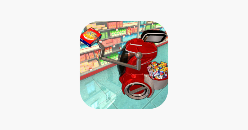 Futuristic Robot Shopping Cart Game Cover