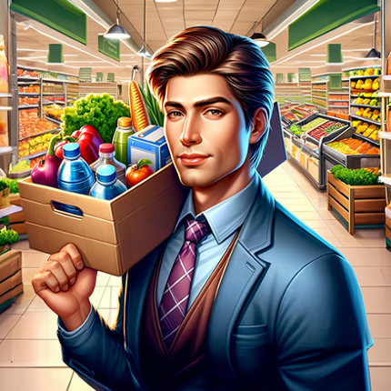 Supermarket Manager Simulator Game Cover