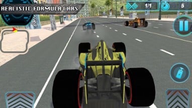 Formula Car Driving Image