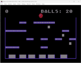 Falling Balls (Atari, Amstrad, CoCo) by spotlessmind1975 Image