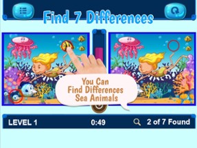 Zoo Animal Find Differences Puzzle Game Image