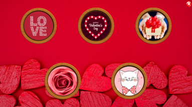 All Valentine Pairs Memory Game Image