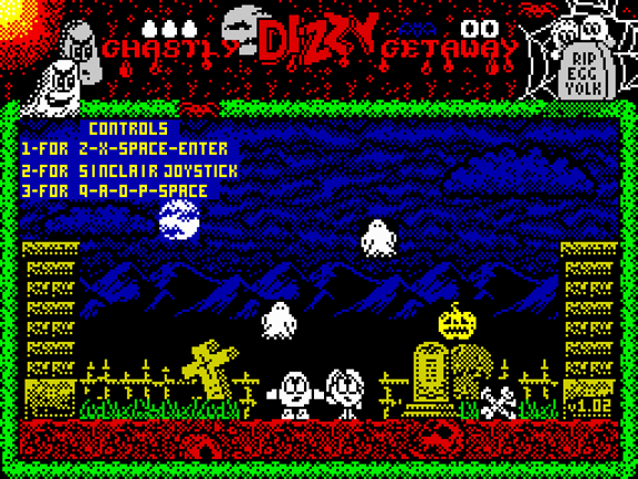 Ghastly Getaway Dizzy (ZX Spectrum Edition) Game Cover