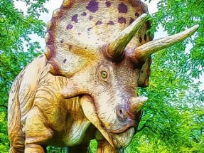 Giant Triceratops Puzzle Image