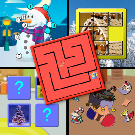 Kids Christmas Activites and Puzzles Game Cover