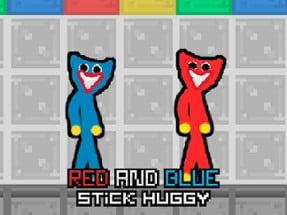 Red and Blue Stick Huggy Image