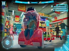 Futuristic Robot Shopping Cart Image