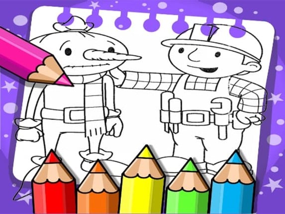 Bob The Builder Coloring Book Game Cover