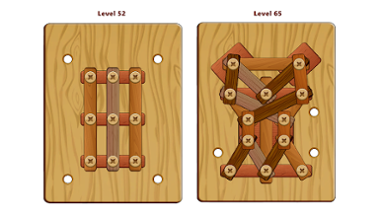 Wood Nuts & Bolts Puzzle Image