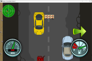 One Button Controlled - Funky Racing - Accessible Game Image