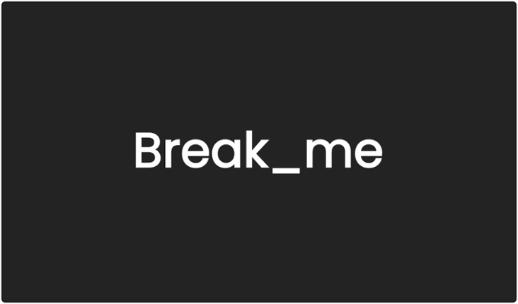 Break_me Game Cover