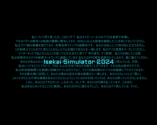 Isekai Simulator 2024 Game Cover