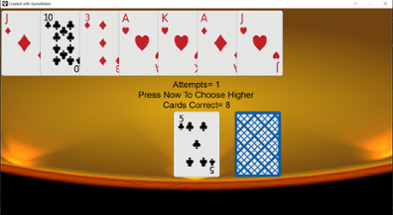 High Low Card Game Image