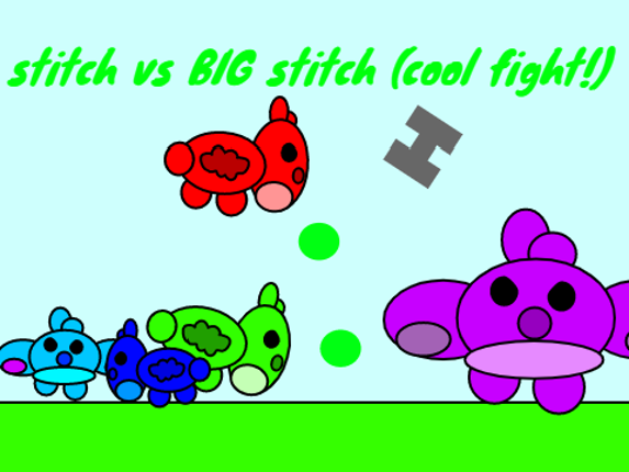 Stitch vs BIG stitch (cool fight!) Game Cover