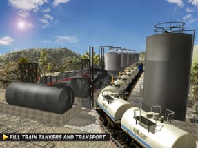 Oil Tanker TRAIN Transporter - Supply Oil to Hill Image