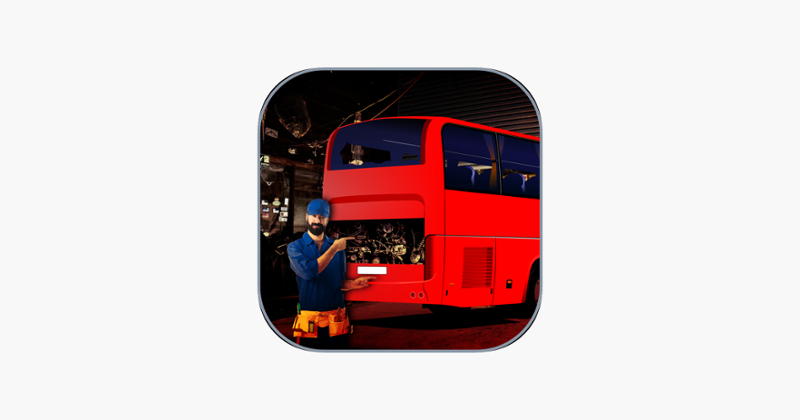 3D Bus Garage Repairing Game Game Cover