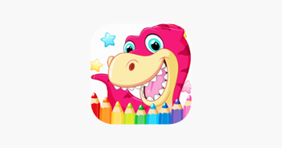 Dinosaur Dragon Coloring Book : Dino Drawing, Animal Paint And Color Image