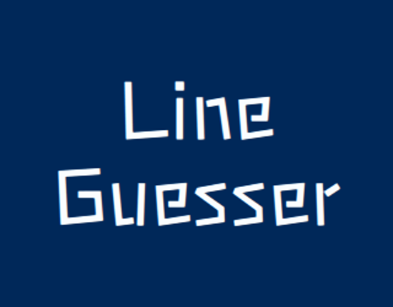 Line Guesser Game Cover