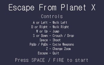 Escape from  Planet X Image