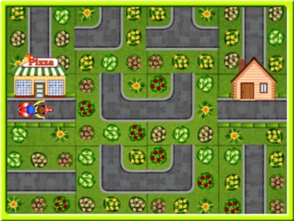 Pizza Delivery Puzzles Game Cover