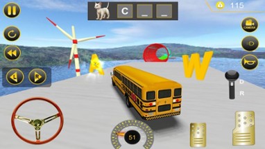 Basic Education School Bus 3D Image