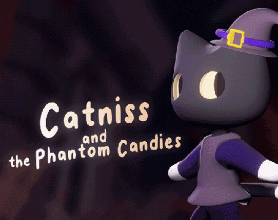 Catniss and the Phantom Candies / Cute 3D Spooky Browser / Game Cover