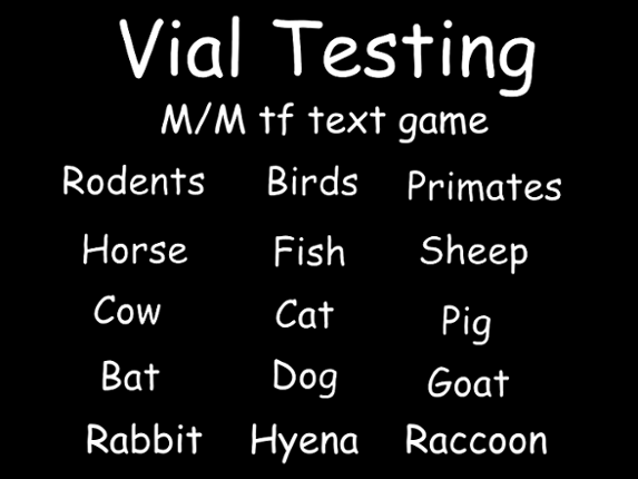 Vial Testing Game Cover