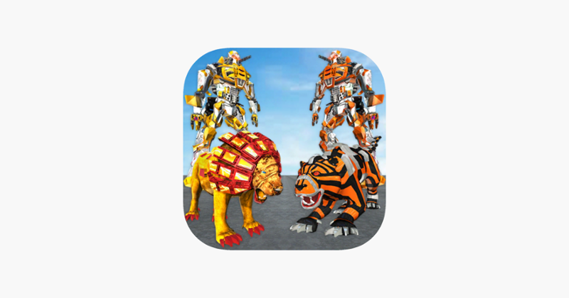 Robot Lion Vs Tiger Robot Game Cover